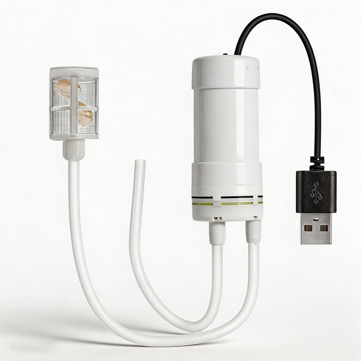 Waterpomp: uitlaat steenzeef USB waterpomp met 3 meter PVC slang, USB-aansluiting 1m toevoerslang elektrische mini-pomp, zelfaanzuigende waterpomp, voor huis, tuin, aquarium