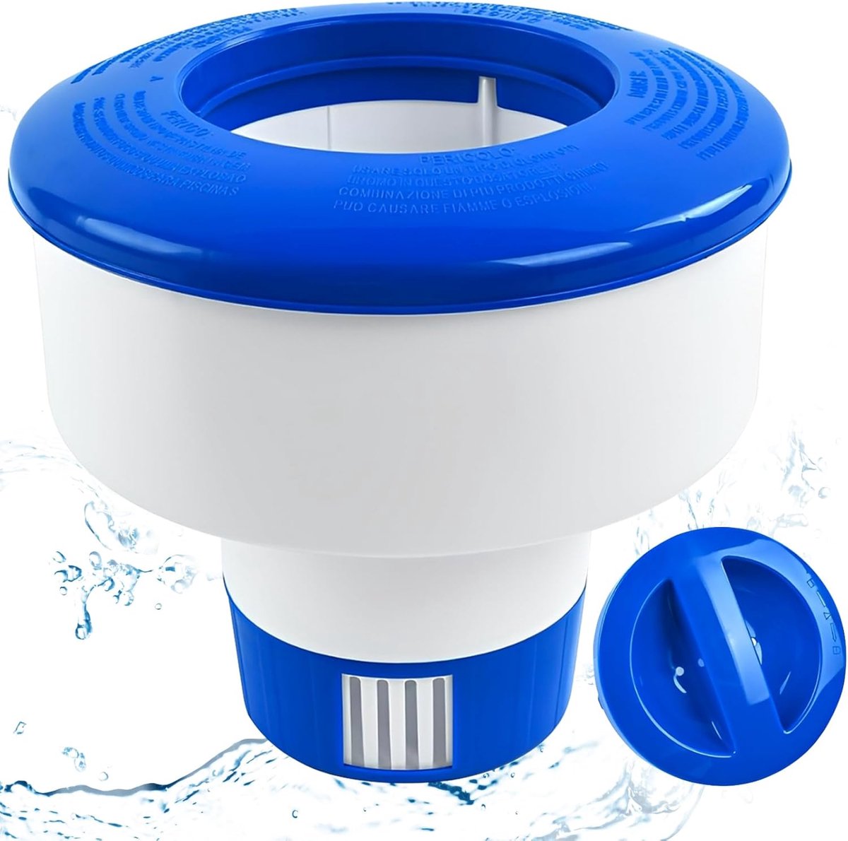 Chloordrijver, 20 cm zwembad, chloordoseerdrijver, chloordoseerdrijver voor zwembaden, opvouwbare doseerdrijver, voor zwembaden, waterpark, spa, whirlpools