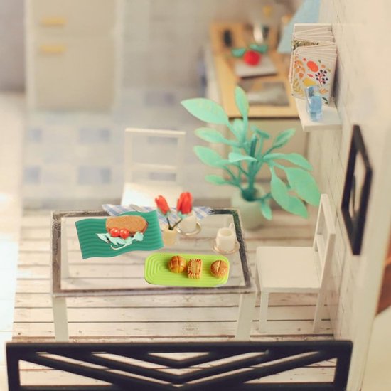 Wavy Tray Siliconen gietvormen, herbruikbare siliconen gietvormen, kleine vormen om te gieten voor doe-het-zelf knutselideeën, mini-tablets, poppenhuisdecoratie, cadeau-ideeën, siliconen — afbeelding 4