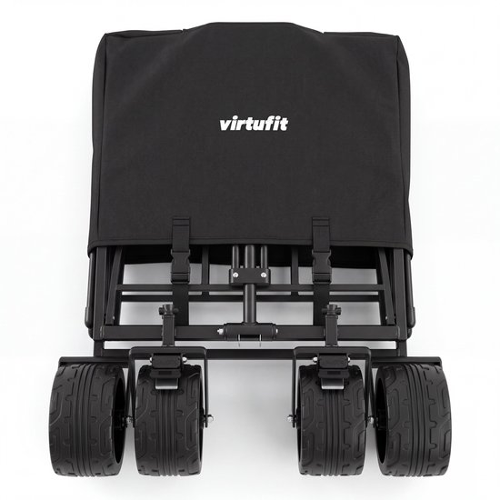 VirtuFit Opvouwbare Bolderkar - 100L - 150 kg draagvermogen - Incl. draagtas & afdekhoes — afbeelding 3