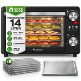 TurboTronic FD14 Voedseldroger - Droogoven - 14 Liter - Zwart