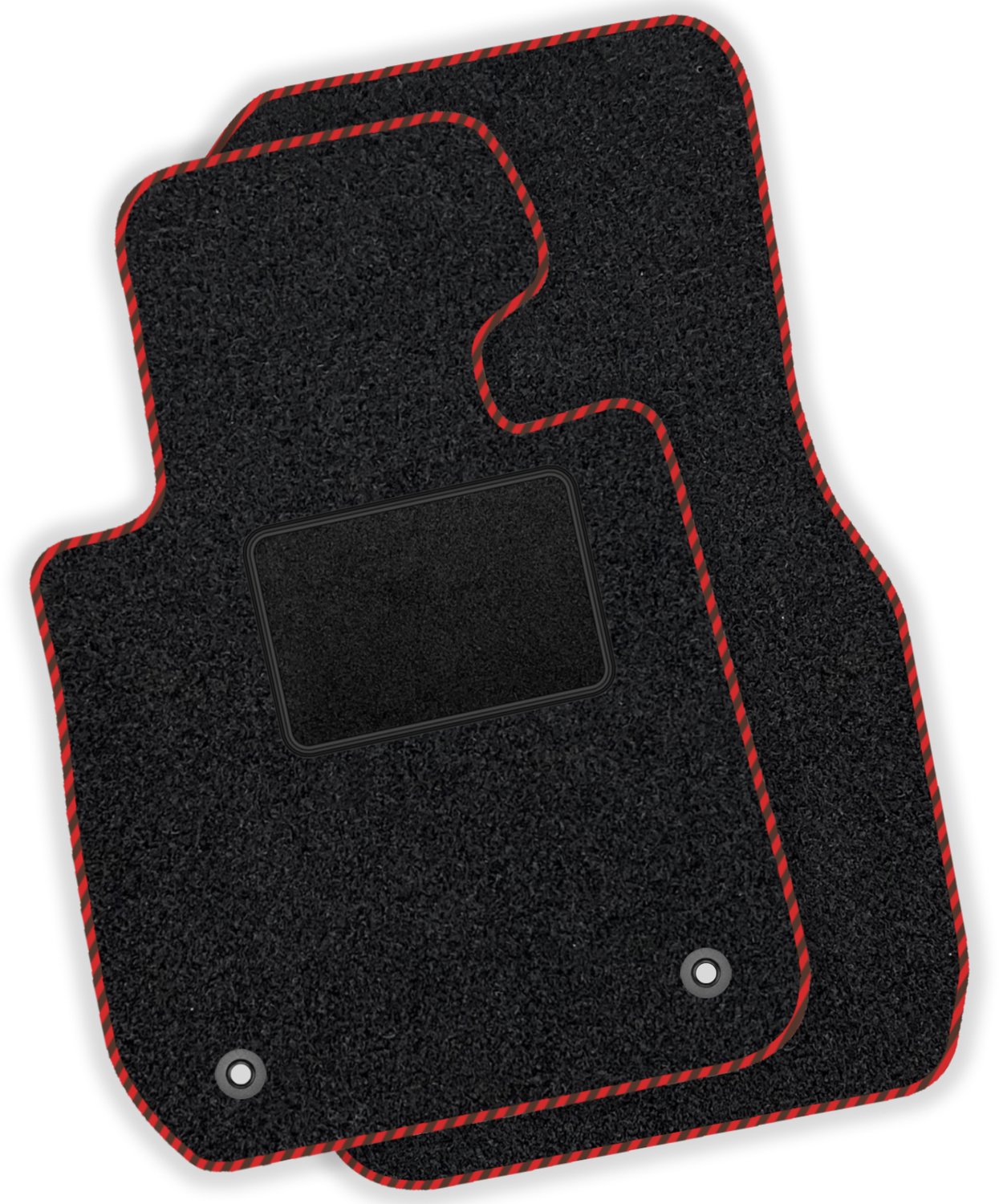 Moltico Carmats - CT033 - Auto Vloermatten - Voorstoel - Rode Rand