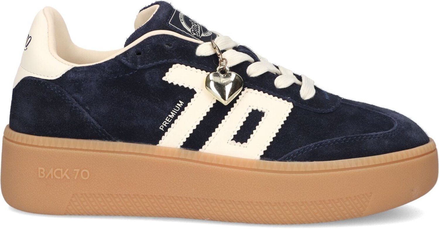 BACK70 Xxl Sneakers - Suède - Dames - Donkerblauw - Maat 41