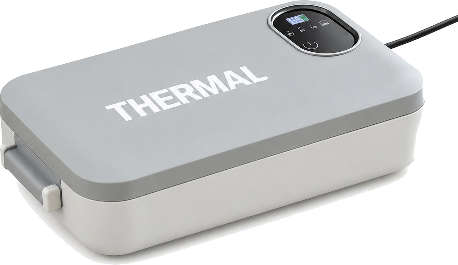 Elektrische broodtrommel met USB-aansluiting, binnenbak van 304-roestvrij staal, 5 V/15 W, grijs