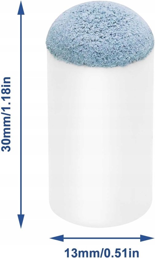 40x Poolkeu Toppen 13mm Leer - Vervangbaar & Universeel — afbeelding 5