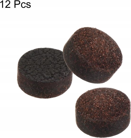 12x Bruine Keu Tips 11mm - Biljart Accessoires — afbeelding 4