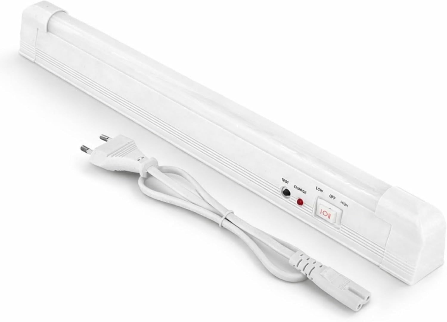 LED Noodlamp - Wit - 300 x 20 x 30 mm - Met Accu en Netsnoer - Voor Veiligheidsverlichting bij Stroomuitval
