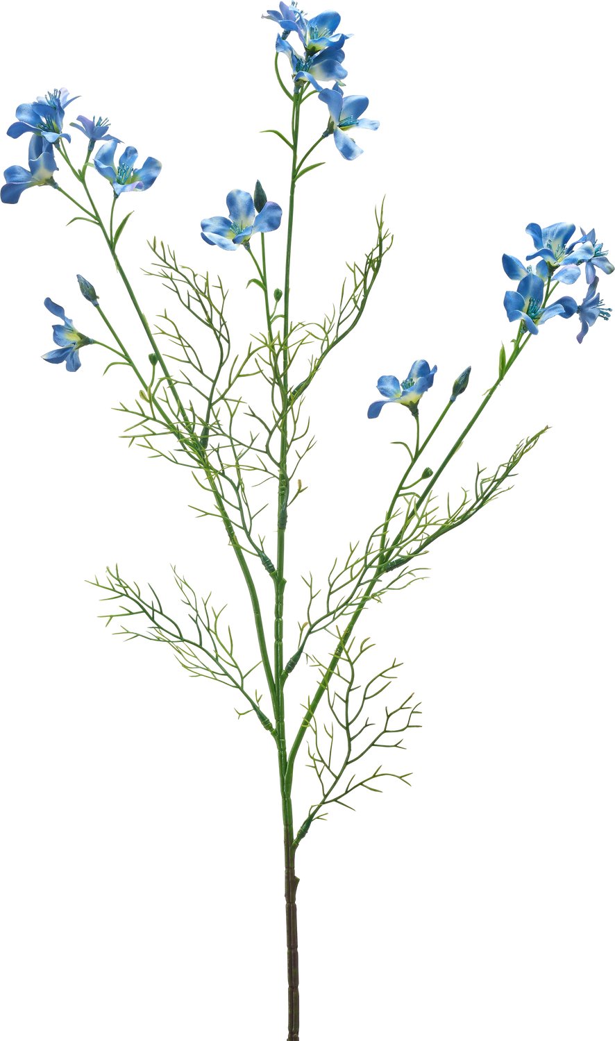 Easyplants | Kunstbloem Wilde Delphinium 71 cm blauw | Zijde | Nepbloemen | blauw | Onderhoudsvrij | Kant-en-klaar