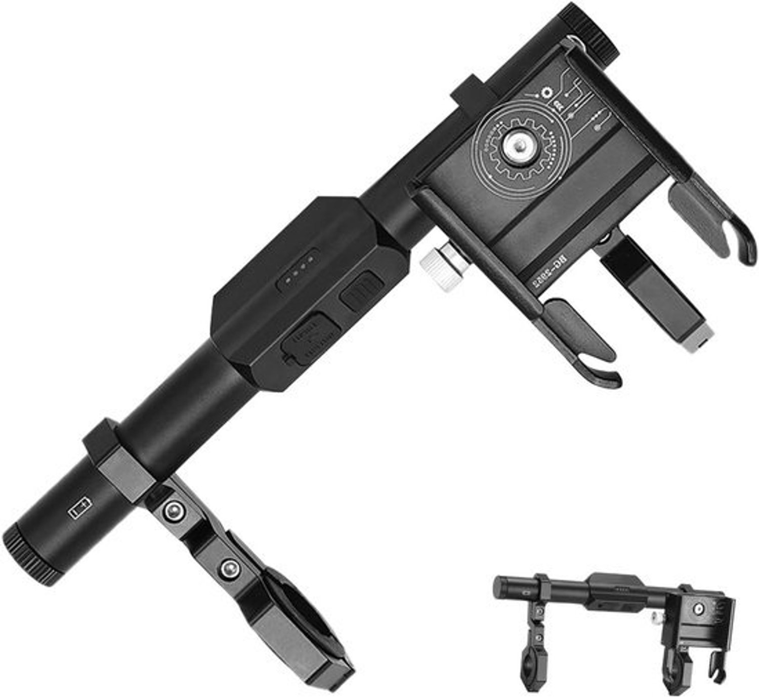 Fiets Stuur Verlenger - Scooter Accessoire - Veilig Navigeren - Geïntegreerde Smartphonehouder - 23.2x10.5 cm - Zwart