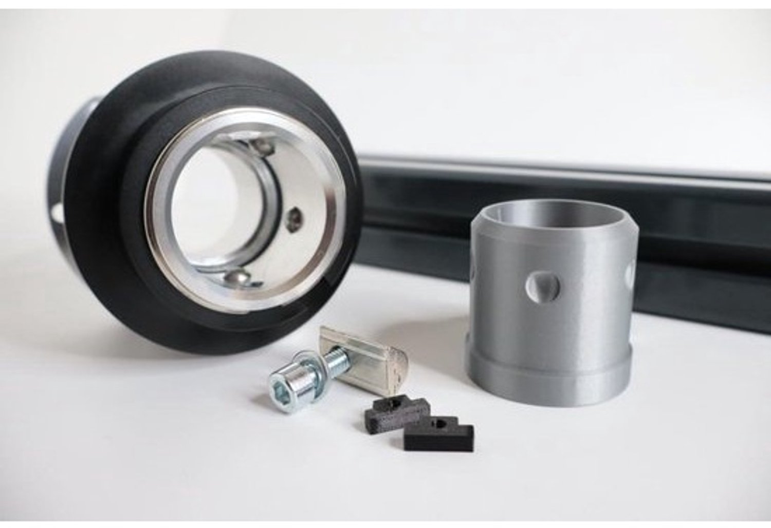 Stuurwielhouder - QR1 V2 houder - Sim Racing Montage - Anti-twist bescherming - 40 mm hoogte - zilver