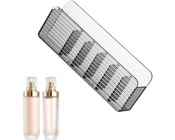 Make-up Organizer - Cosmetica Opberger - Aan Wand - Zelfklevende Installatie - 62 x 96 x 62 cm - Transparant Grijs