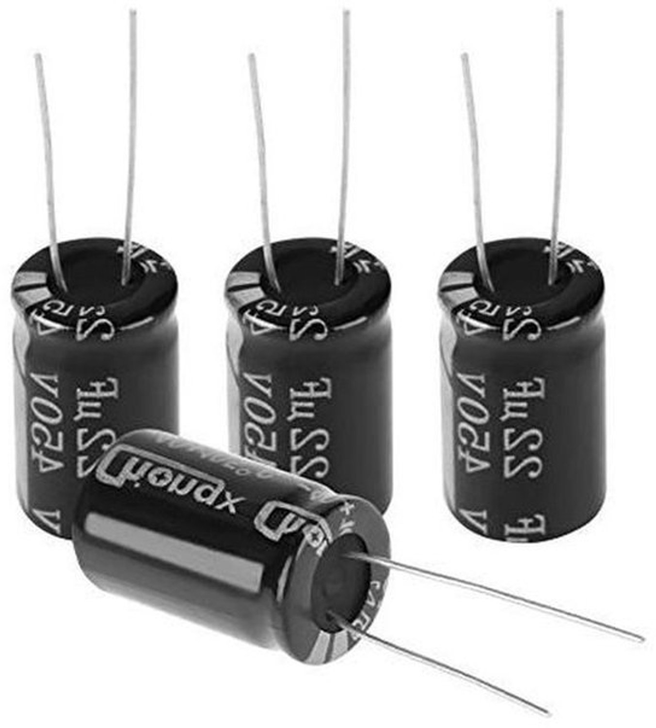 Elektrolytische Condensator - Polar Component - Elektronische Toepassingen - Stabiele Prestaties - 20 Stuks 450V - Zwart