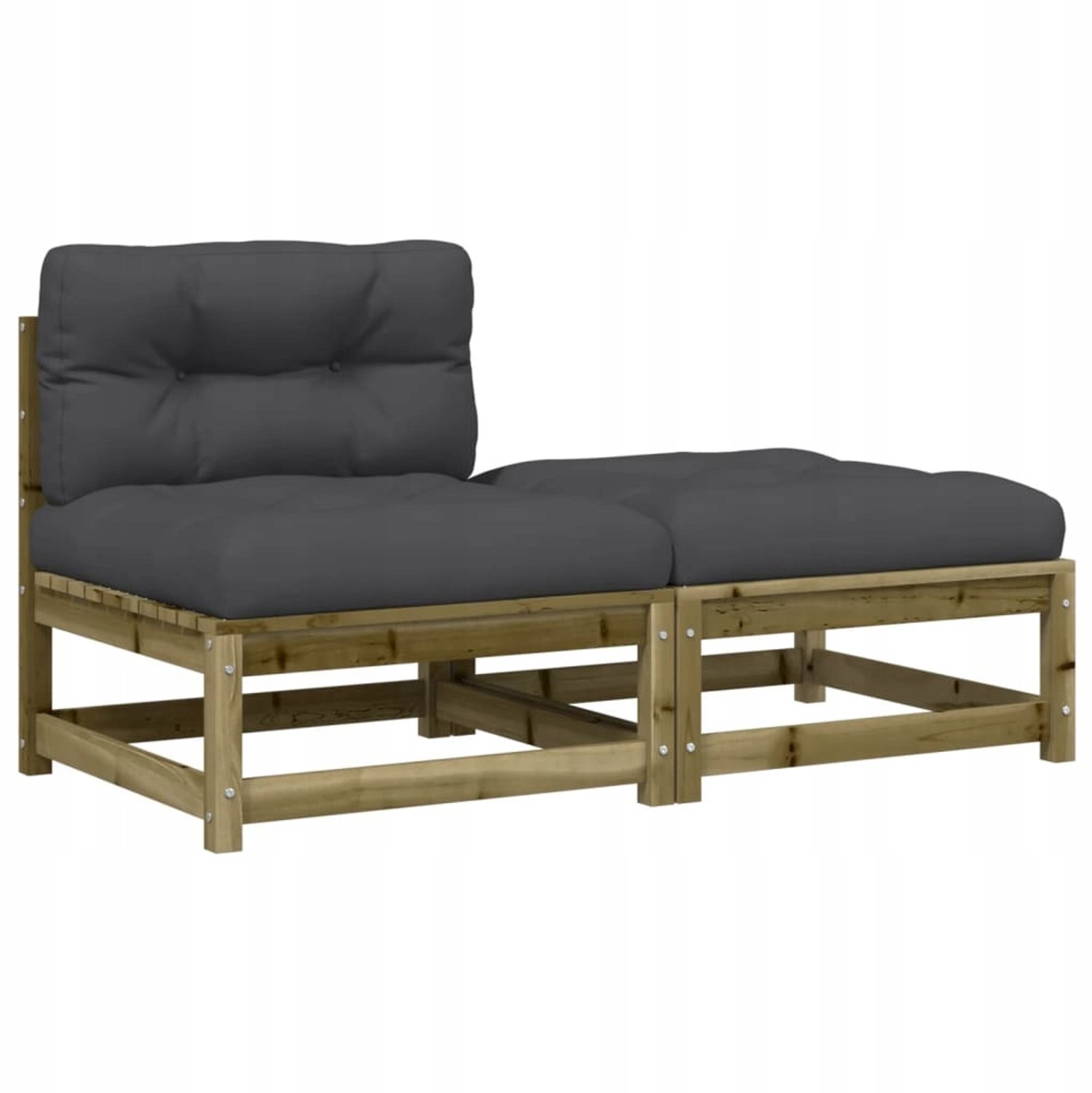 Houten Tuinbank met Kussens - Comfortabel en Modulair