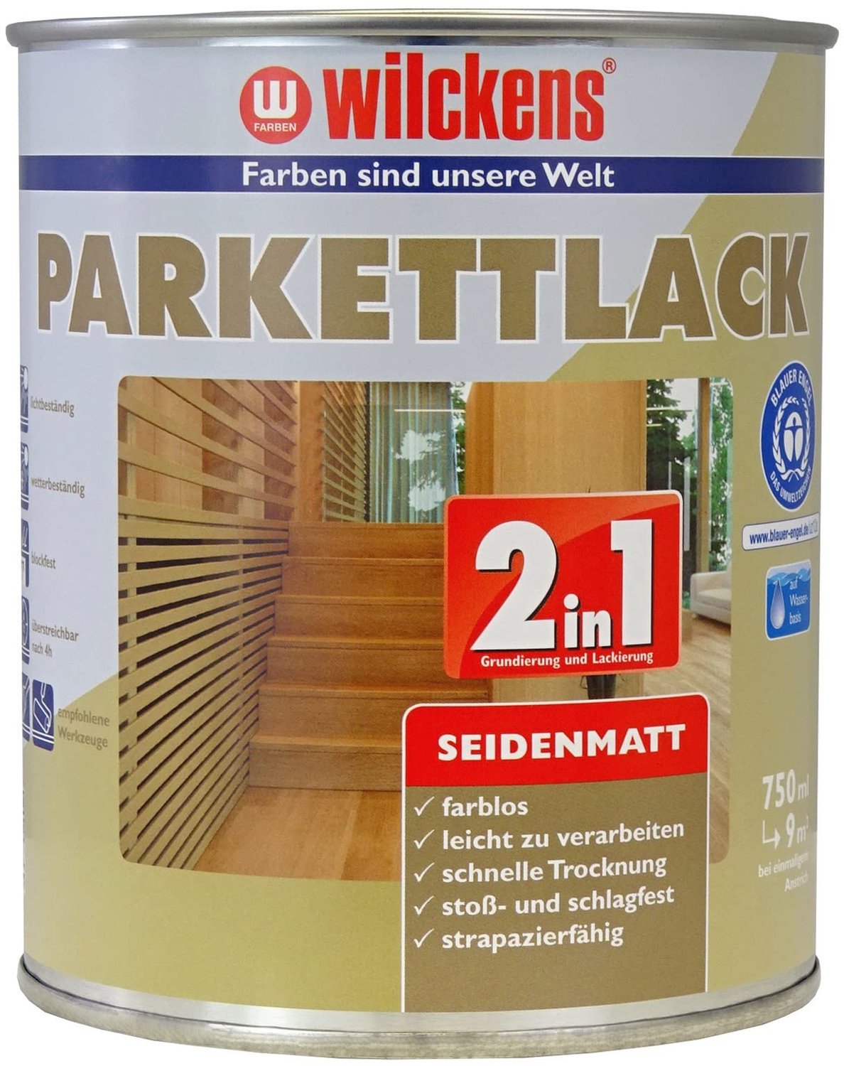 Wilckens Parketlak Zijdeglans Transparant 0,75 L