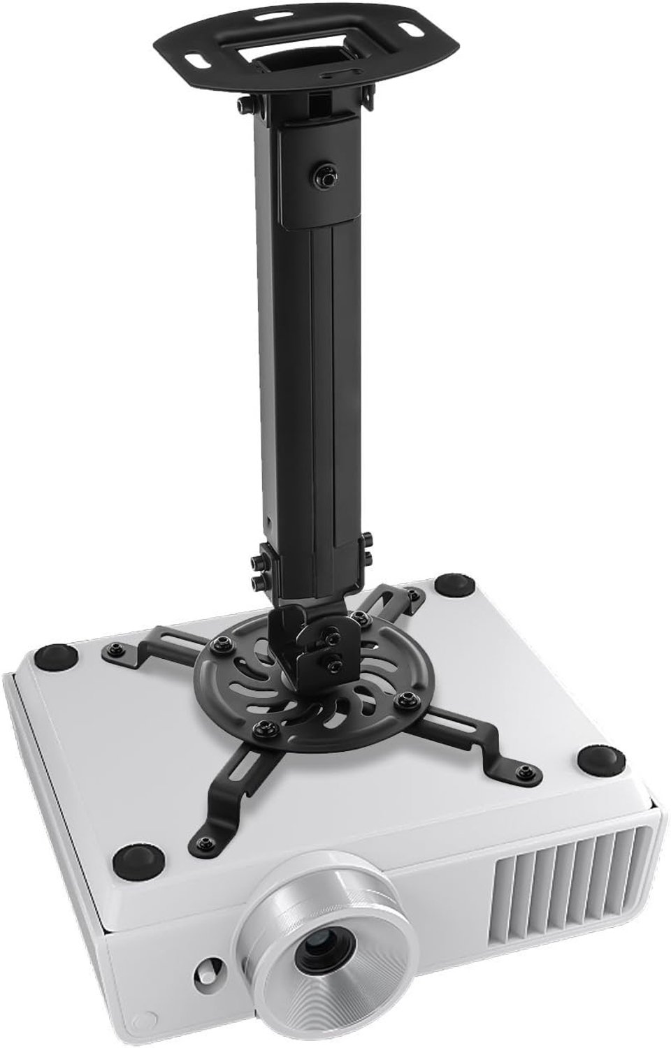 Universele Zwarte Plafondprojectorbeugel - 360° Draaibaar, 13,5kg
