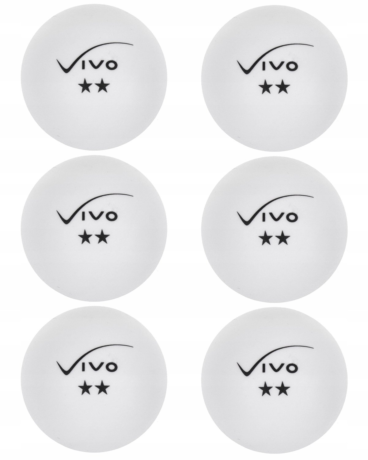 Vivo Ping Pong Ballen Tafeltennis 6 Stuks
