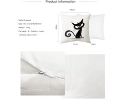 ARNTY Kussenslopen voor bank, 45 x 45 cm, set van 4 decoratieve fluwelen kussenslopen, decoratieve kussenhoezen met verborgen ritssluiting, voor slaap