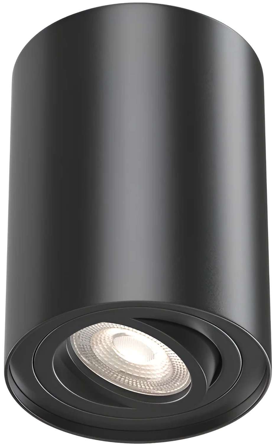 Braytron Gama Plafondspot Downlight Opbouwspot- Aluminium Ronde -Kantelbaar-94Ø-Zwart GU10 Fitting-IP20