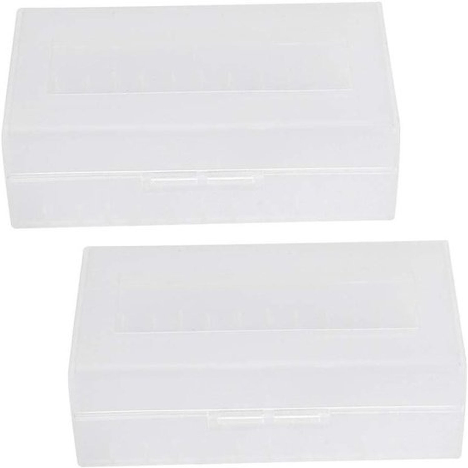 Batterij Opbergdoos - Batterijhouder Container - Batterijen Beschermen - Waterdicht Ontwerp - 2 stuks - Wit