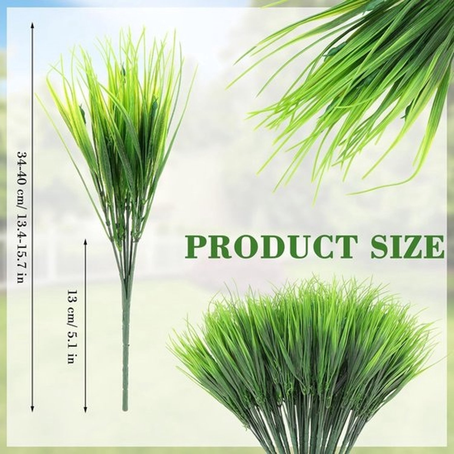 Kunstgras Bundels - Nep Planten - Tuin Decoratie - UV-bestendig - 40 cm lang - Groen