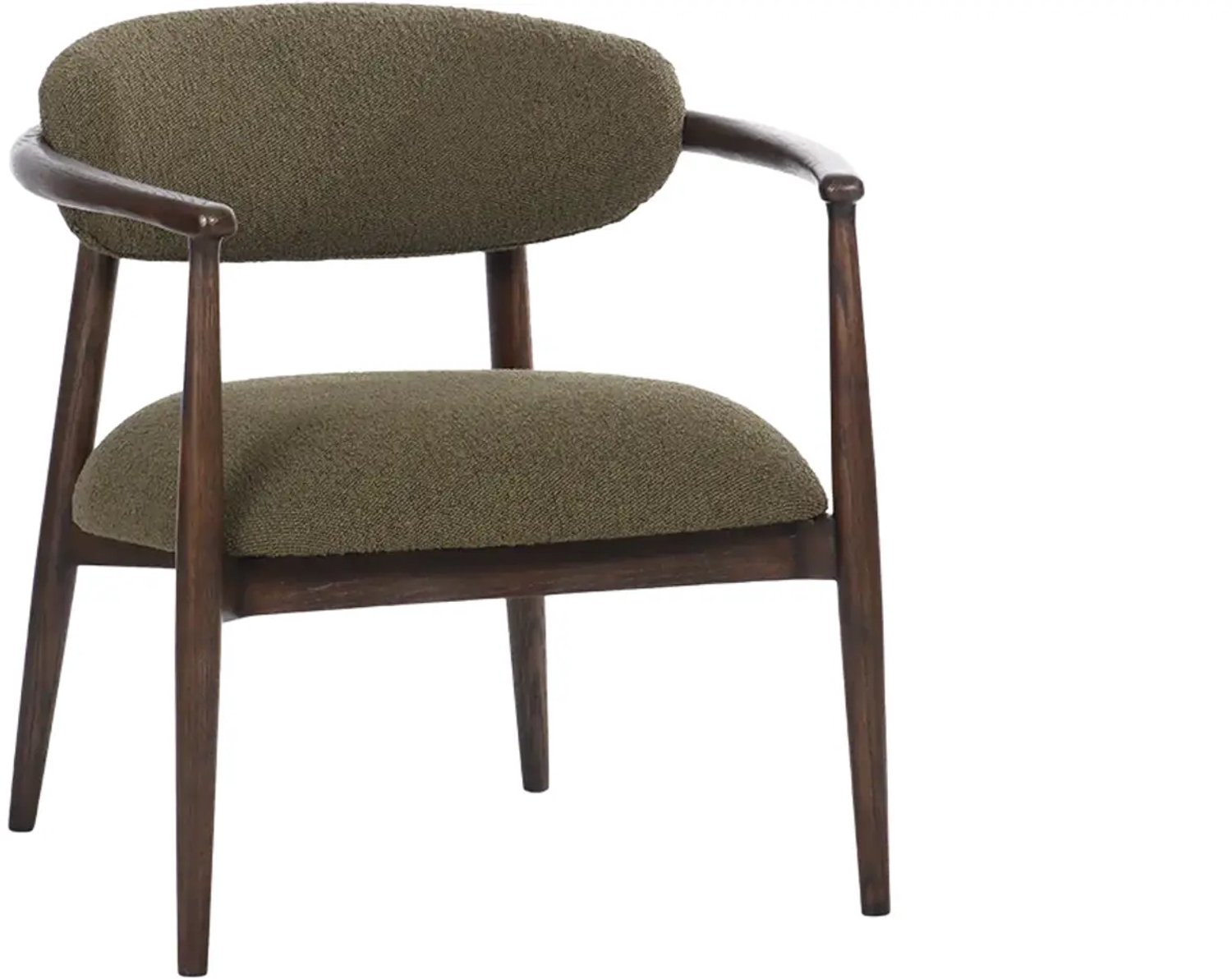Goossens Fauteuil Diede - Stof - Groen