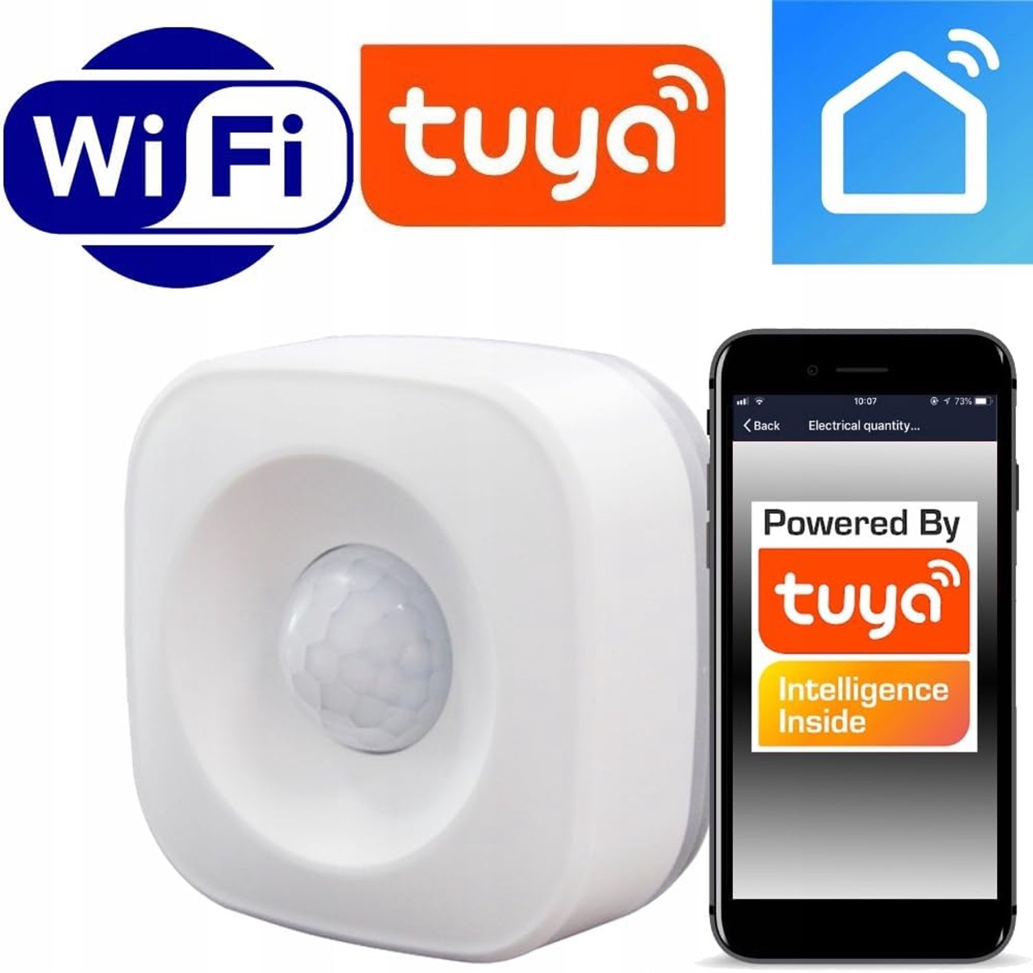 PIR WiFi bewegingssensor - compact - 12 maanden batterijduur - eenvoudig te installeren - Homevero