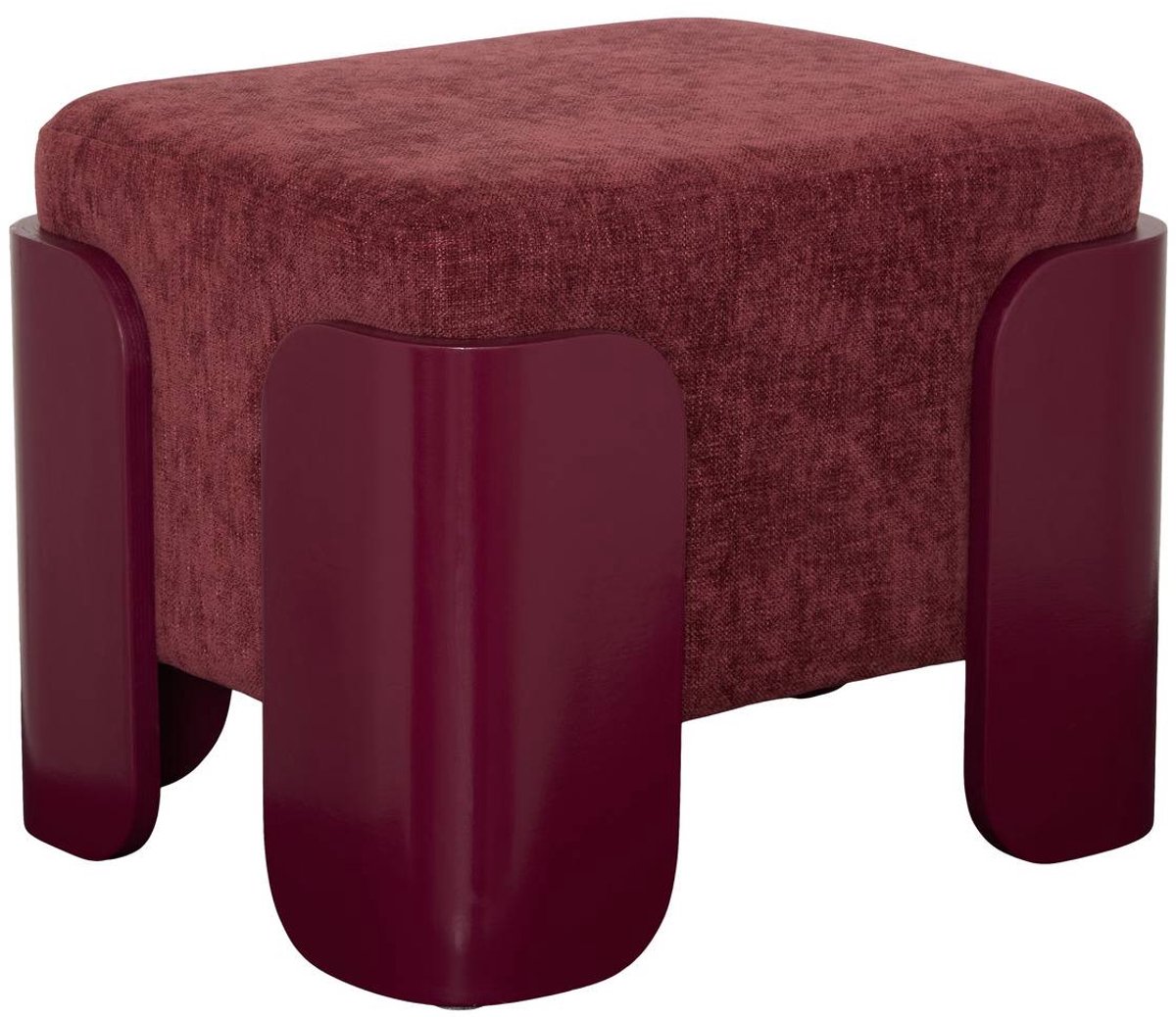 Pouf Mizar rectangulaire 36x38cm rouge