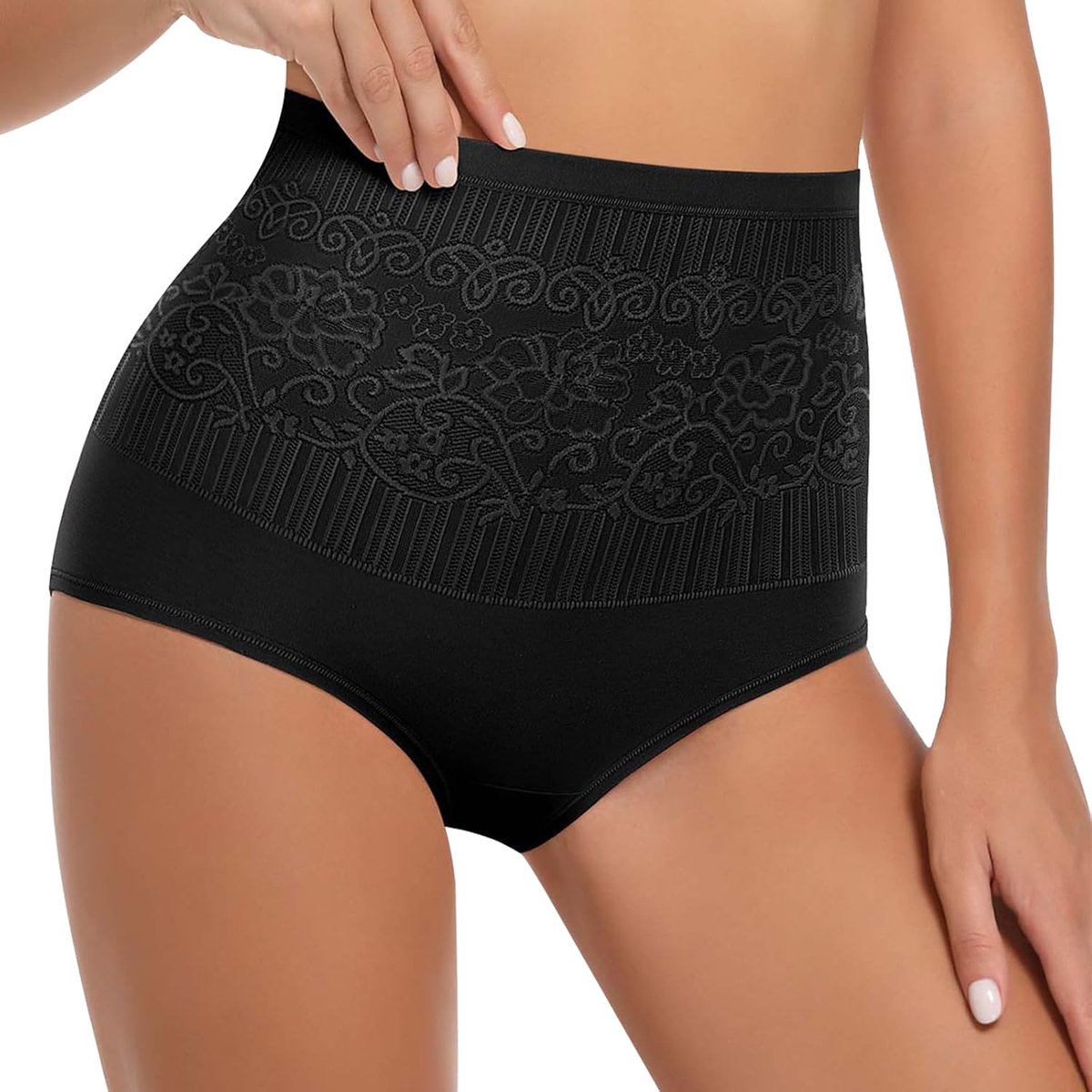 Corrigerende slip voor dames, platte buik, hoge taille, onzichtbaar, platte buik, afslankend, vormgevend, naadloze slip