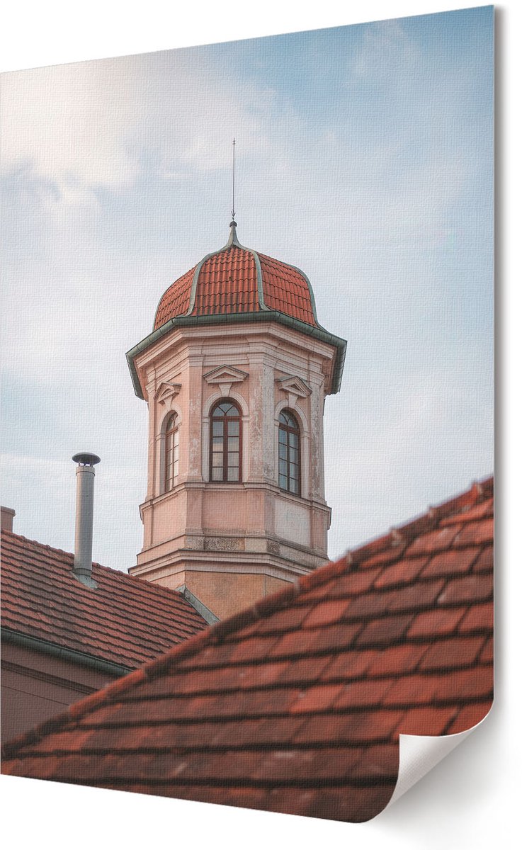 Coloray Polycanvas Poster - Stadsauto, Fotografie - A3 - Grijs Wanddecoratie - Rechthoek - Kunstposter - Woonkamer, Slaapkamer, Kantoor - Modern