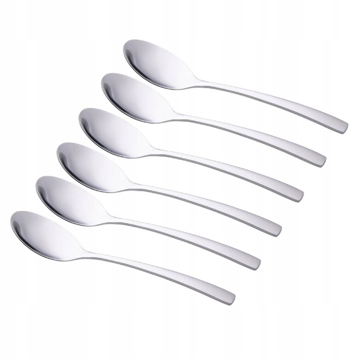 Altom Design Future Koffielepjes - Set van 6, Roestvrij Staal, Zilver