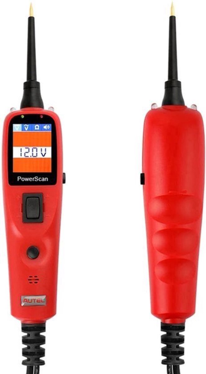 Elektrische Circuittester - Slimme Testerpen voor Auto - Snel Achterlichten - Richtingaanwijzercircuits - Slechte Stopcontacten Controleren - Automotive Circuit Tester Tool - 12V - 24V - AVOmeter - Diagnosetool - Rood