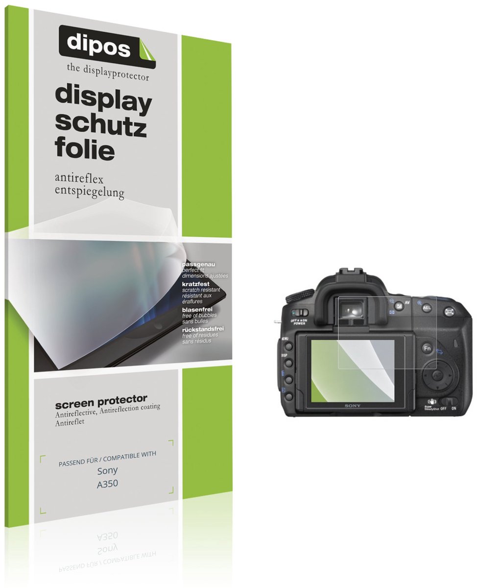 dipos – 4x Matte Beschermfolie geschikt voor Sony A350 | Krasbestendige & antireflecterende Screenprotector Ultra-Thin