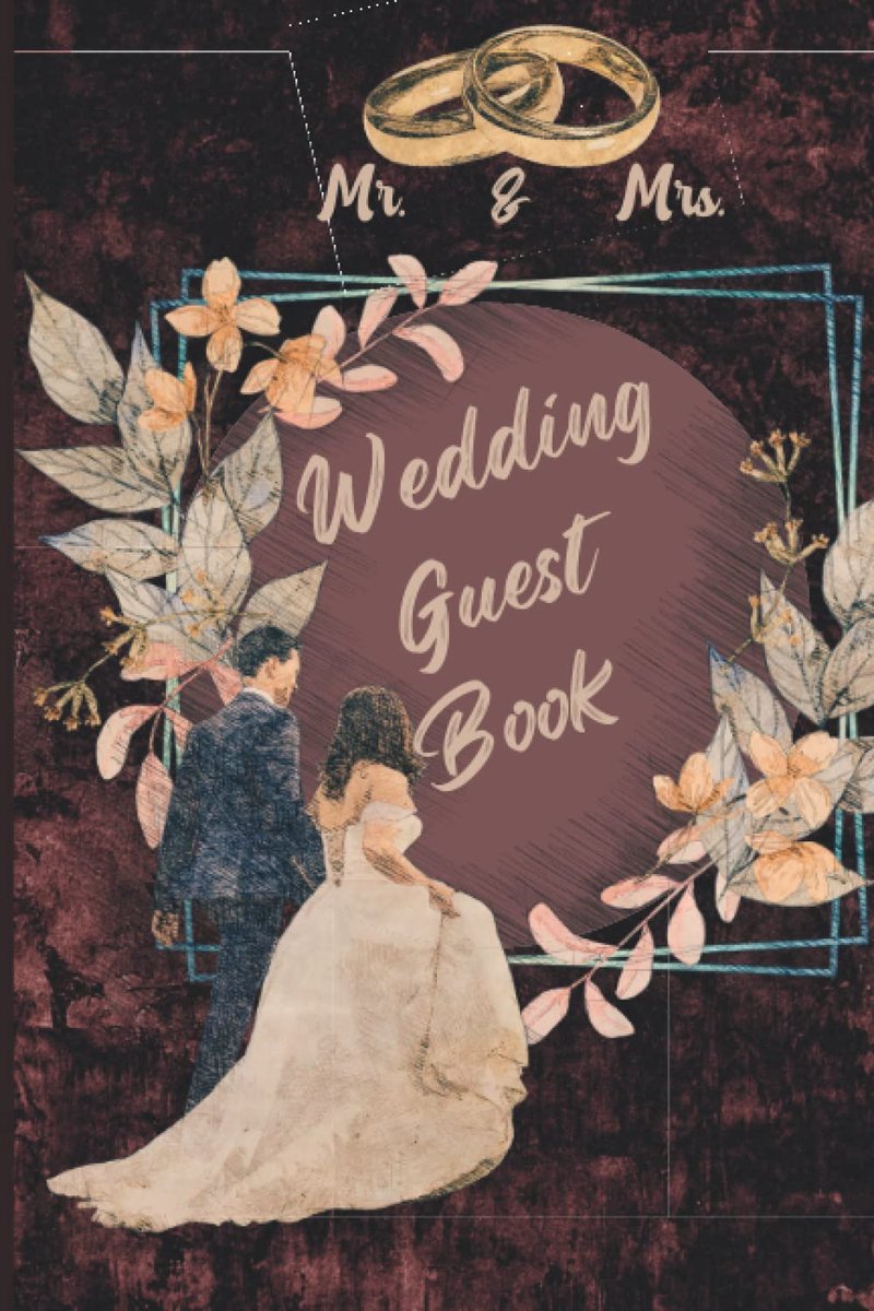 Rustic Wedding Guest Book: Album Photo Guestbook Registry Sign-In Vintage Chic Design - ShopVlot