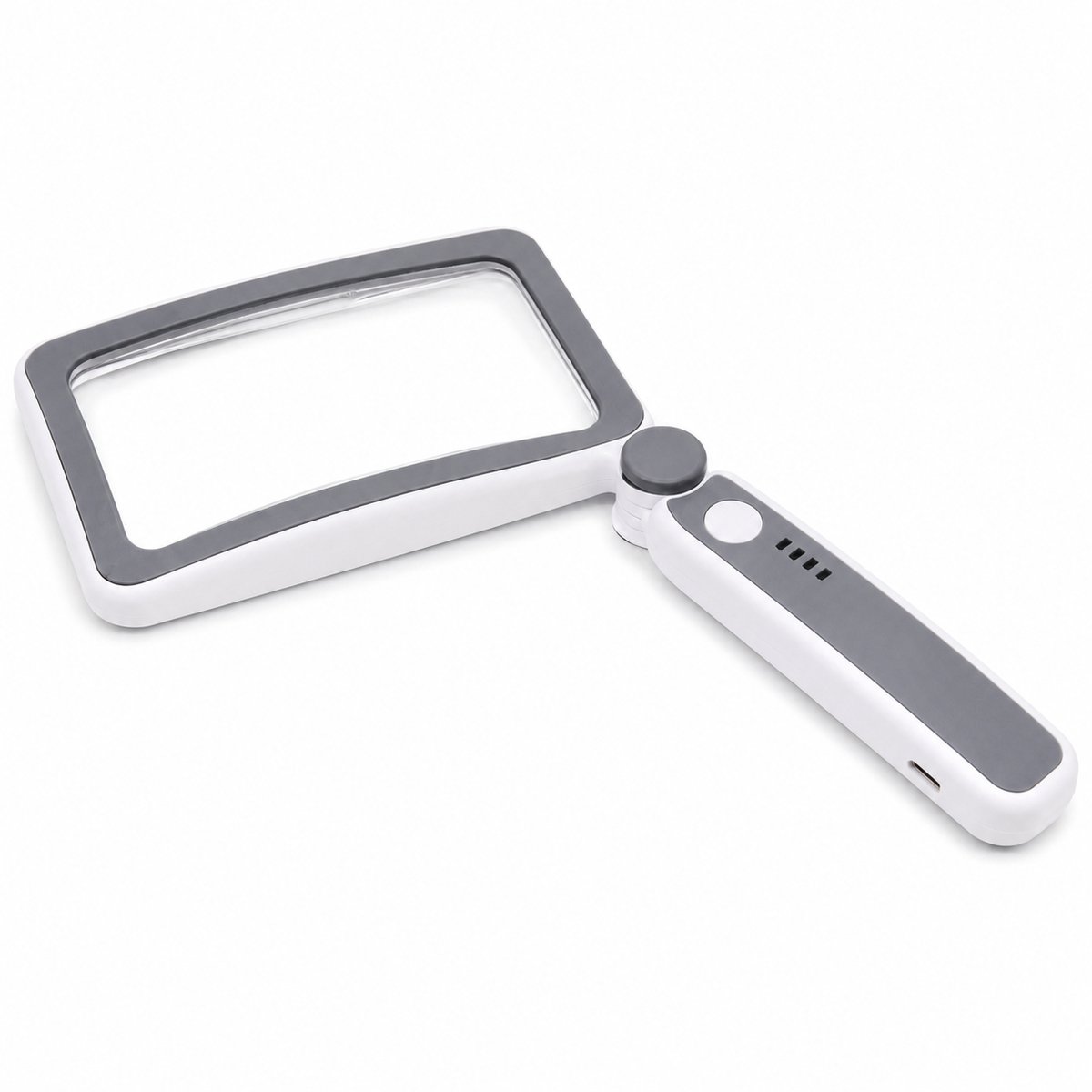 Home & Marker – Rechthoekige Leesloep met LED Verlichting – Opvouwbaar Vergrootglas voor Ouderen & Slechtzienden – Oplaadbaar met Batterij-indicator – READSCOPE