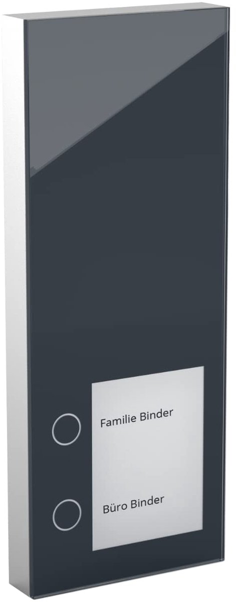 DoorLine Slim kleur: antraciet van Telegärtner elektronica l Slim deurstation l maakt TK-installatie/FRITZ!Box/router - ShopVlot
