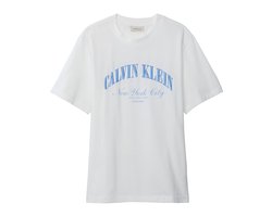 Calvin Klein T-shirt 20s March Graphic Se Lv04rf820g Yaf Bright White Mannen Maat - L