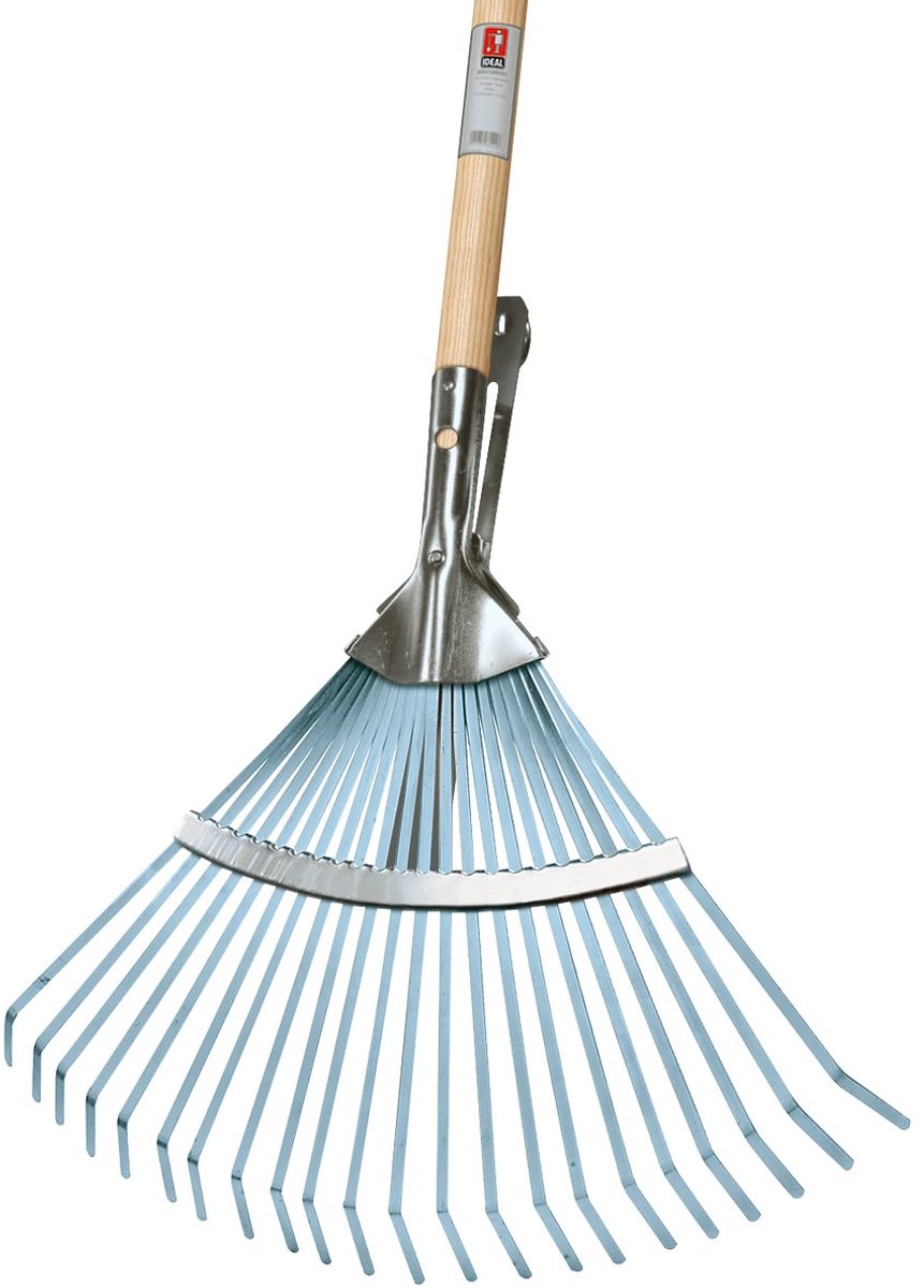 Ideal waaierbezem verstelbaar essenhouten steel 140 cm