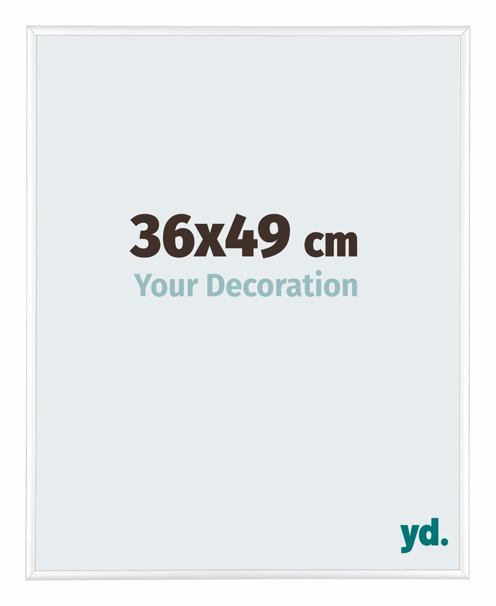 yd. Your Decoration - Fotolijst 36x49 cm - Aluminium - Wit Hoogglans - Kent