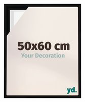 yd, Baklijst 50x60 cm Zwart Mat - Lijst voor Canvasdoek - MDF Lyon