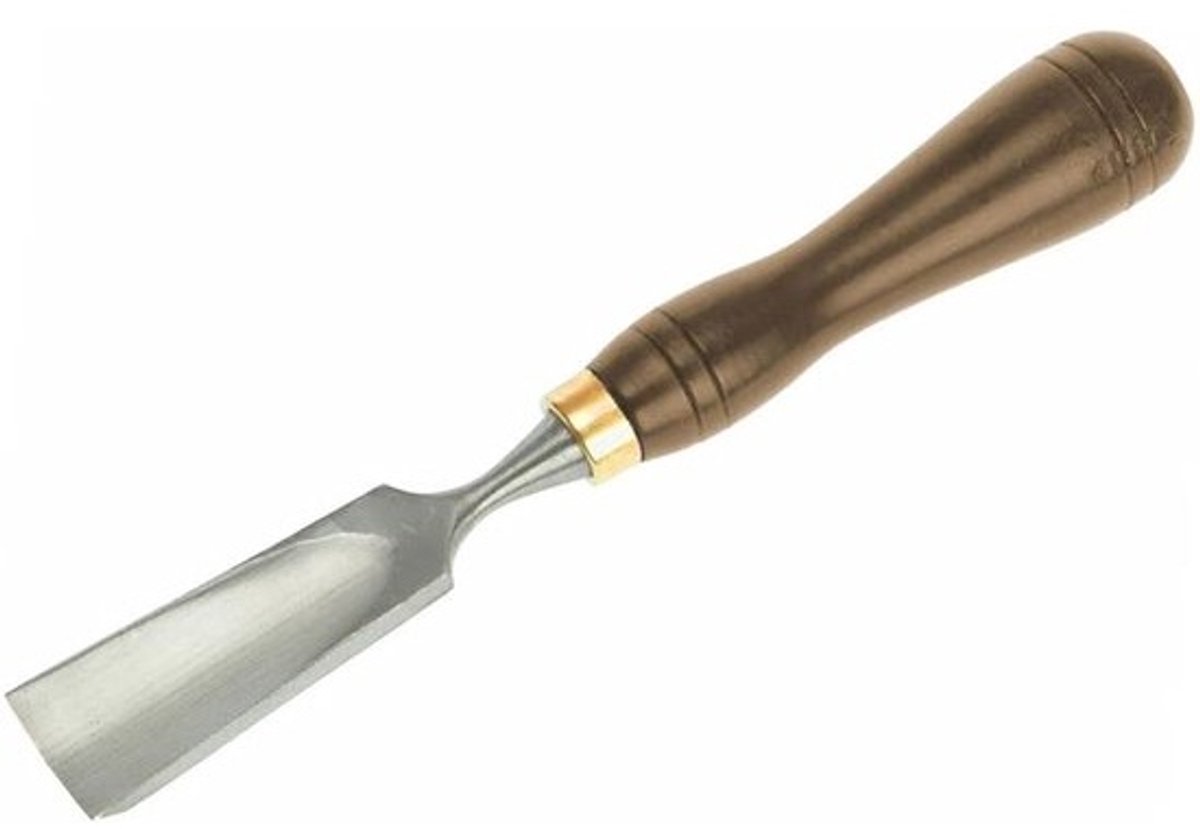 Rechte houtsnijbeitel - 25,4 mm - Holle vorm - Voor gedetailleerd houtsnijwerk