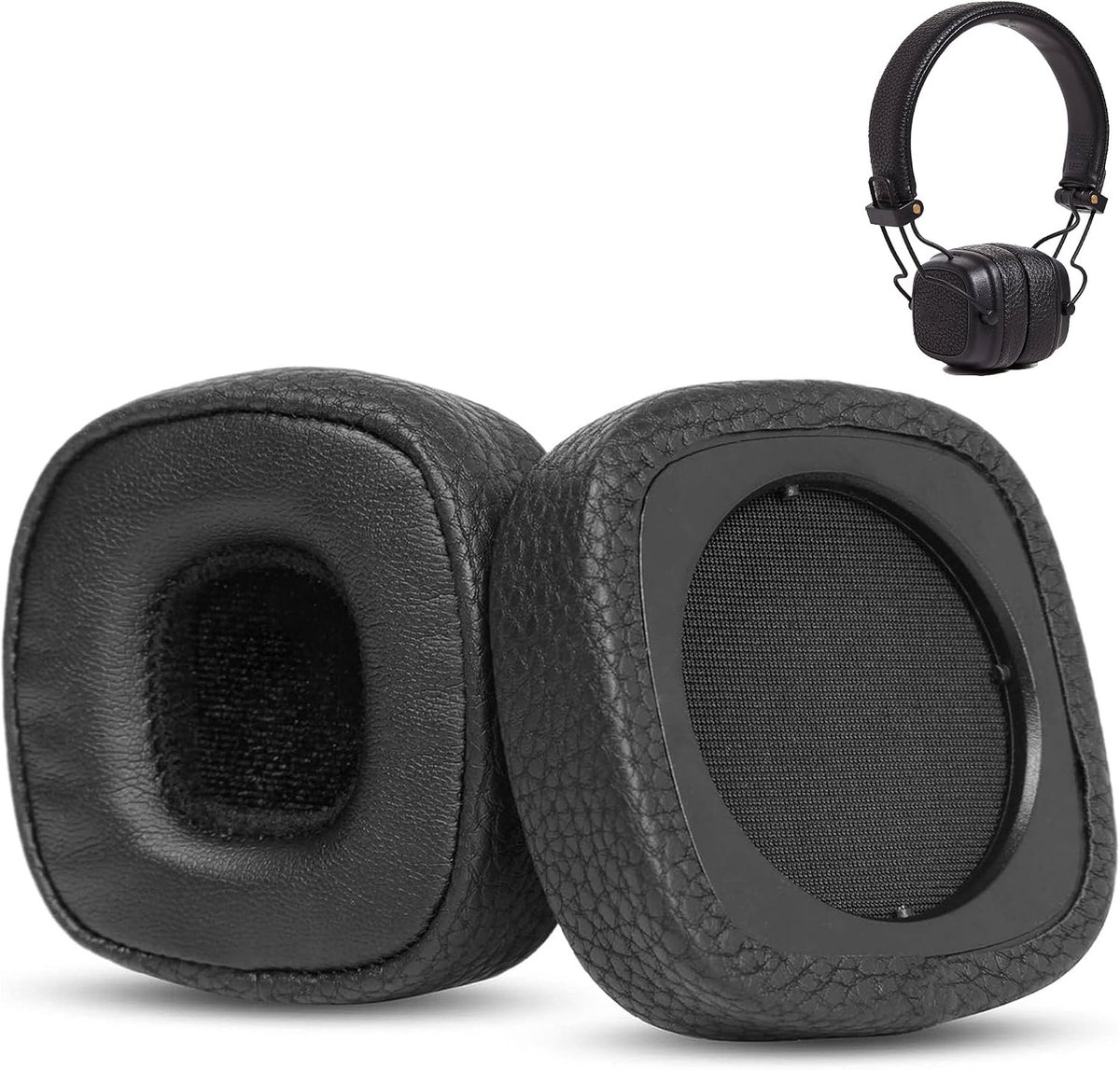 Ear Pads Compatible with Marshall MID ANC/Major III Wired/Major III Wireless Headphones, Replacement Headrest with - ShopVlot