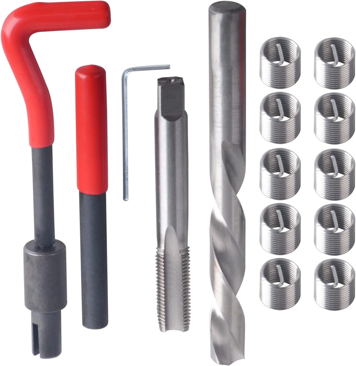 SnelShoppen - DAYUAN Draadherstelset M14x1.50mm Helicoil Draad Reparatie Gereedschap Kit voor Auto Reparatie - Hoogwaardig Staal, Duurzaam, Geschikt v