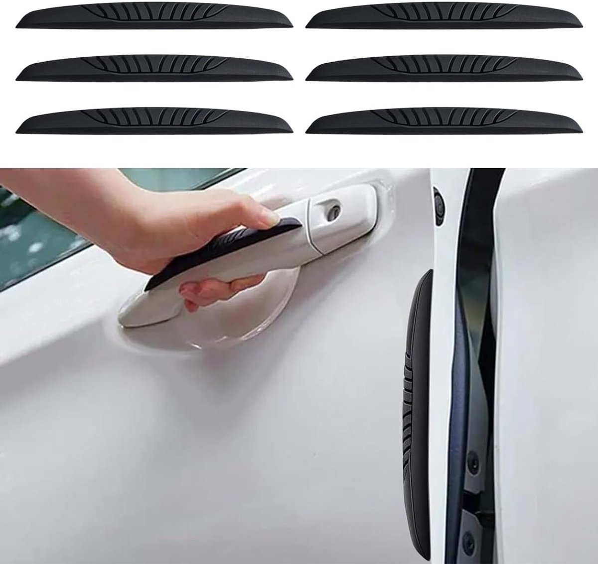 Deurrandbescherming auto - zelfklevend rubber - weerbestendig - optimale bescherming tegen krassen - ShopVlot