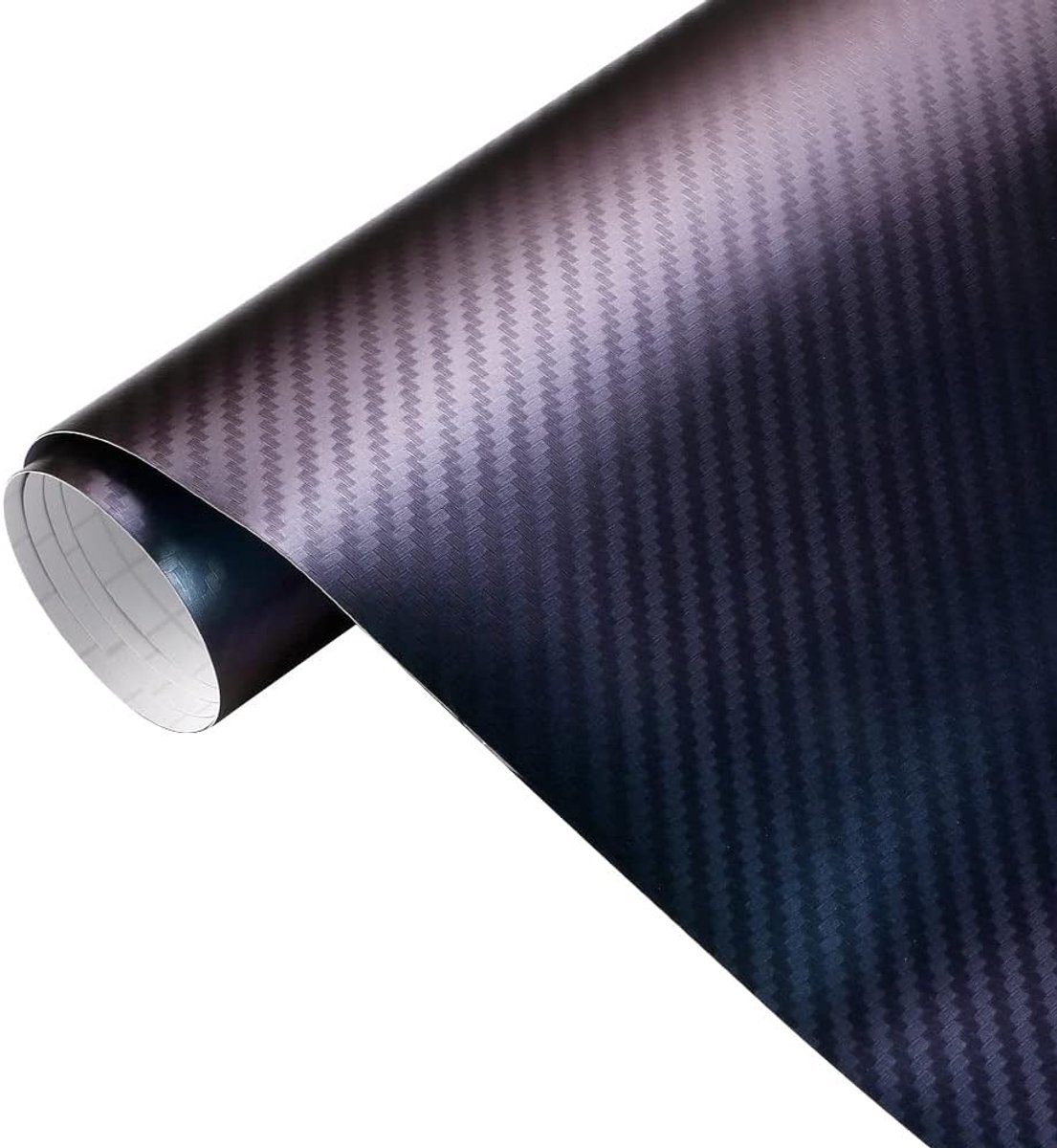 Carbody decoratiesticker 3D Chameleon - Carbon fiber vinyl - Paars naar groen - ShopVlot