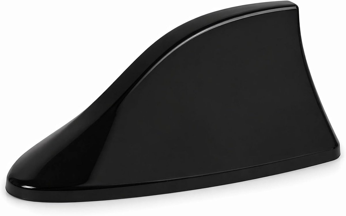 Horse Haaienvin-Antenne Voor Auto,Universele Videoantennes Auto Antenne met AM/FM -radiosignaal met waterdichte zelfklevende basis voor auto SUV-vrachtwagen (zwart)