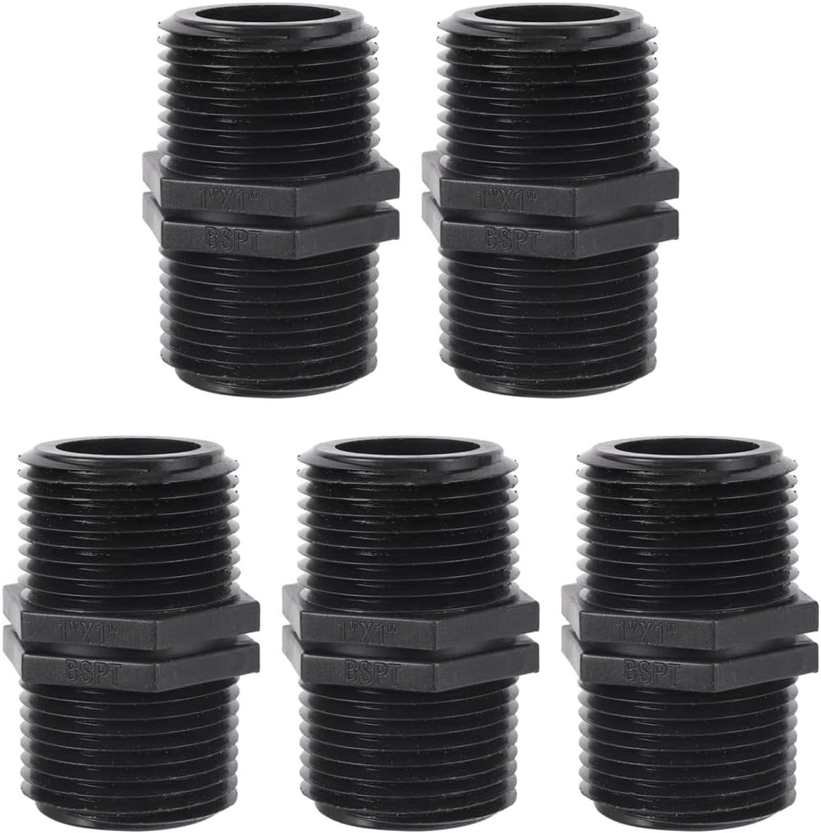 5 stuks G1"(32mm) BSP buitendraad slangaansluiting, koppelingsconnectoradapters, PP slangfittingadapter voor tuinirrigatiesysteem