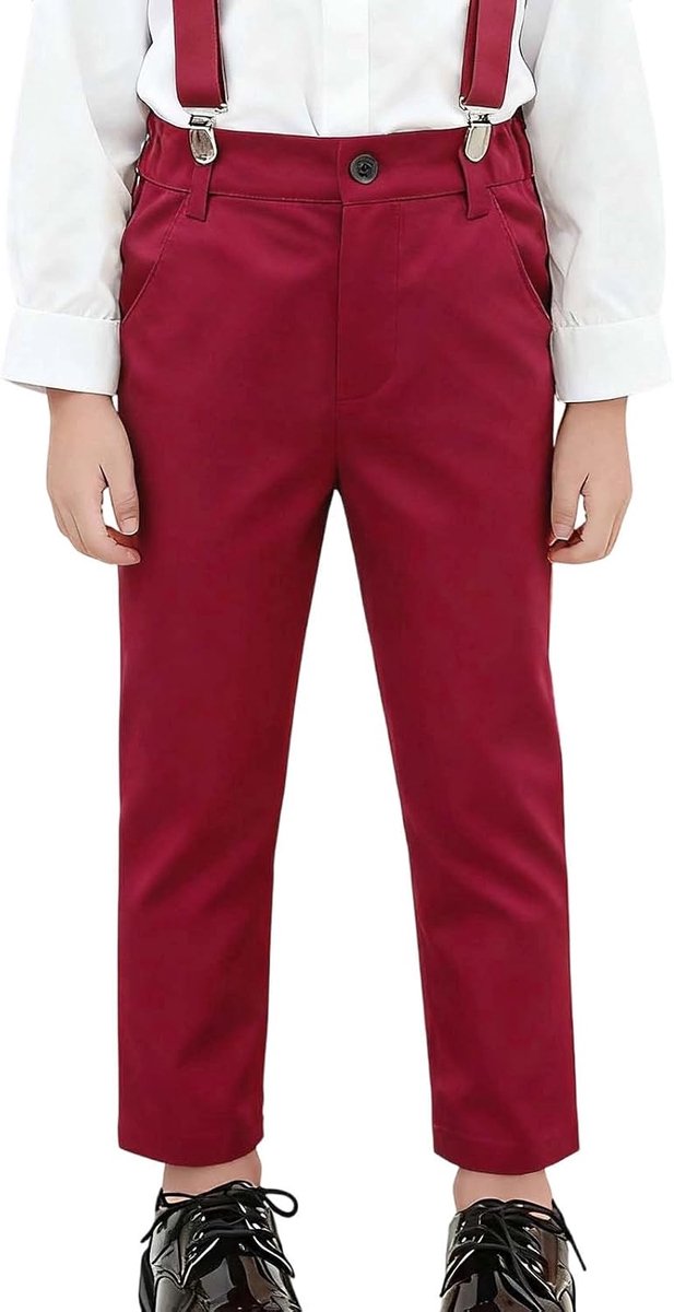 Cargobroek voor jongens, kinderen, meerdere zakken, katoen, casual, streetwear, tieners, school, vrije tijd, broek, canvas, blauw, A112
