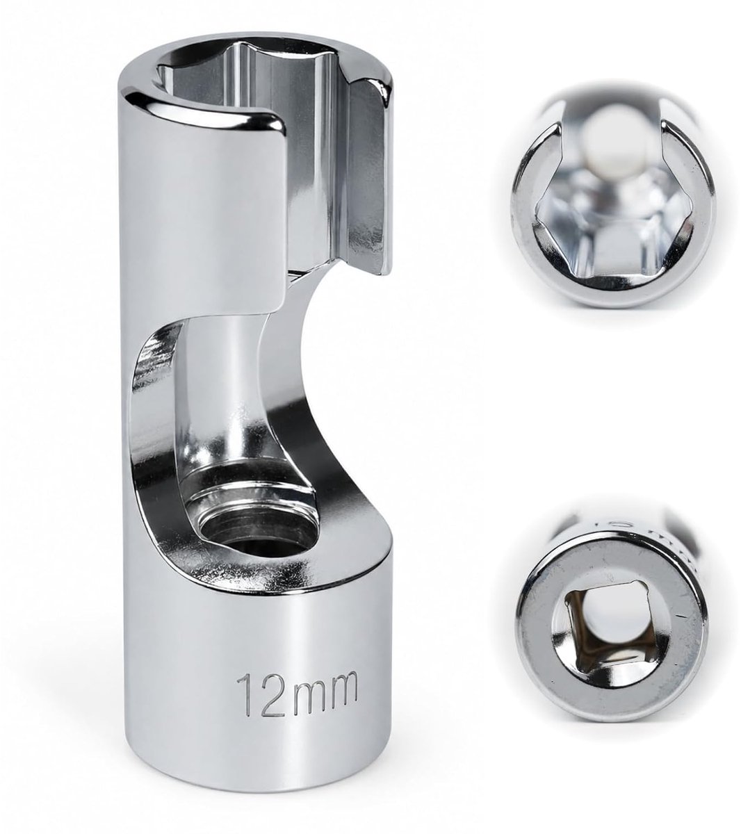 Dopsleutel 3/8 12 mm, 3/8 inch 12 mm 1-kant SW10 voor lambdasonde, temperatuursensoren, thermostaten, CRV chroom-vanadium-staal