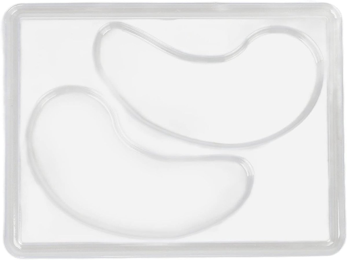 12 Stuks Doe-het-zelf-onderoogpatches, Herbruikbare Transparante Oogmasker-patchladeplaat voor Verzorging, met Doe-het-zelf-maskermaker