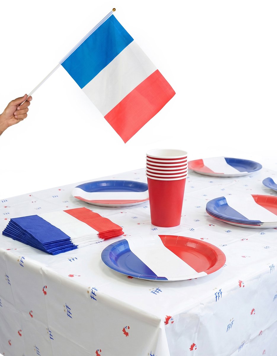 Vegaoo - Tafeldecoratieset Frankrijk Supporter
